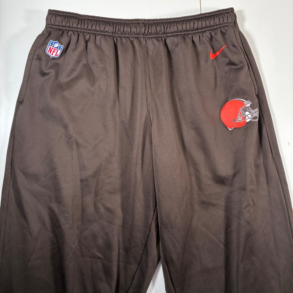 Nike Cleveland Browns Player Issue Sweatpants 3XL Brown NFL Onfield Therma-FIT